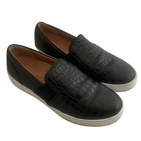 Vionic Demetra Casual Slip-On Shoes Flats Black Croc Textured Size 6 Women's - Picture 1 of 11